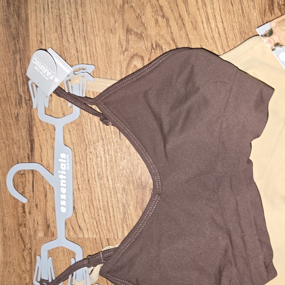 Rene Rofe Brown and Tan Seamless Wireless Bras Size Medium - Picture 6 of 10